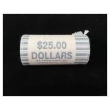 $25 BANK WRAPPED SACAGAWEA DOLLARS- UNOPENED