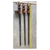 3 PONY JORGENSEN PIPE CLAMPS