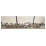 SET OF WROUGHT IRON WINDOW BOXES- FRENCH COUNTRY
