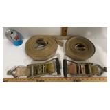 2 COUNT- 2' RATCHET STRAP SETS