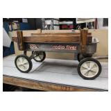 Radio Flyer Wagon; Wood Racks; Needs Some TLC