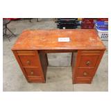 Small Wooden Desk-40x17x28-4 drawer