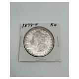 1879 MORGAN SILVER DOLLAR (AU)