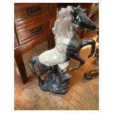 PORCELAIN HORSE STATUE