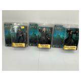 HARRY POTTER AND THE ORDER OF THE PHOENIX SERIES 3 ACTION FIGURES HARRY POTTER, BELLATRIX LESTRANGE,
