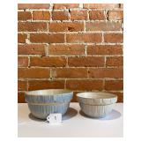 PAIR OF CLAY CITY POTTERY BOWLS 6 & 7 INCH-SEE PHOTOS