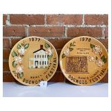 PAIR OF QUINCY, IL ADVERTISING PLATES-SEE PHOTOS