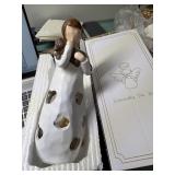 8' Dog & Angel tealight holder