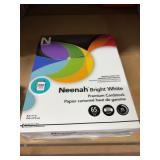 nena bright white 65lb cardstock 1 ream
