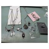 3 Zodiac style necklace & 7 Rings