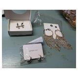 3 sets costume jewelry earrings