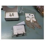 3 sets costume jewelry earrings