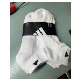 6 pair men's XL Adidas shoe Size 12-15