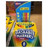 11 hi liters & 8 washable markers