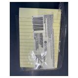 5 Post-It Lined yellow Pads 3' x 5'