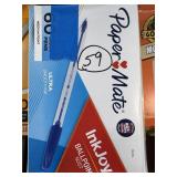 59 Papermate BLUE ball point pens