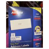 100 sheets  avery address labels 1' x 2 5/8'