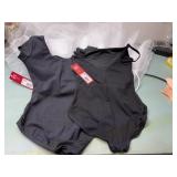 2 girls size medium leotards& white crenlin&gloves