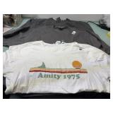 3 mens 2xl tshirts, amity 1975, kuba khan,