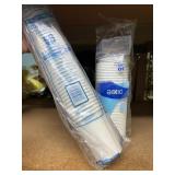 aprrox, 50  hot cups and lids. dixie brand