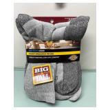 DICKIES 6 pk dri tech big & tall size 12/15 SOCKS