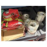5 individual tape dispensers with tape+ 6 rolls