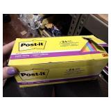 post it notes 24 pads 70@ 3' x 3' multicolor