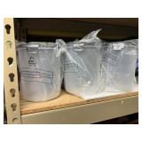 3 containers with snap lids approx 2quarts @ and