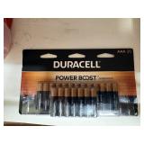 duracell AAA batteries 20 ct exp 3/36