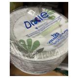 125 DIXIE 8' paper plates soakproof *some damaged*