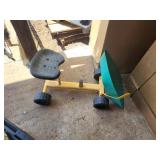 Ride-On Dumping Wheelbarrow toy - metal