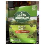 green mtn. half cafe coffee 24 ct  kcups exp 1/27