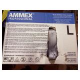 10 boxes ammex large blue nitro exam gloves 100ct