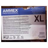 10 boxes ammex xlarge blue nitro exam gloves 100ct
