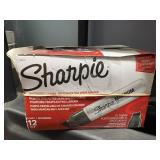 12 black sharpie Marker extra wide permanent