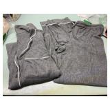 AUDEN womens large cozy ribbed pajama set