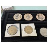 3 Wood Nickels & 3 Commemerative Tokens