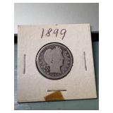 1899 Barber Quarter Coin