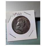 1960 Franklin Half Dollar Coin