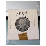 1899 Barber Quarter Coin