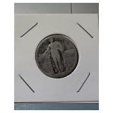 Standing Liberty US Quarter - can't read date