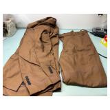 WANGYUE mens brown suit pants and jacket