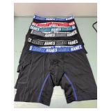 6 boys hanes large boxer briefs, silky,