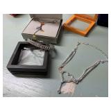 Kid's necklace, nugget necklace, & tennis bracelet