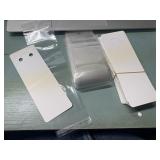 (50) 2' x 6' White Jewelry holders w/ plastic bags