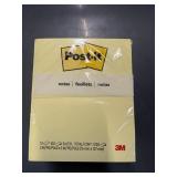 12 Post it Note Pads 3' x 5' Yellow
