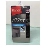 3 pair Men's 2XL 44/46' Hanes Boxer breifs