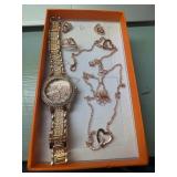 Set Of Pink Gem Jewelry