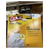 glad forceflex trash bags white tall kitchen