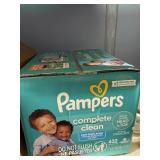 pampers wipes 6 pks,